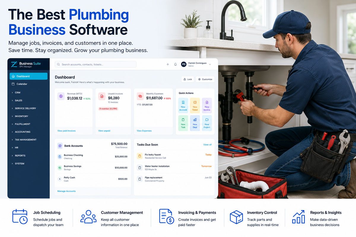 Plumbing Business Software in 2026: Service Calls, Invoicing & Inventory in One Tool