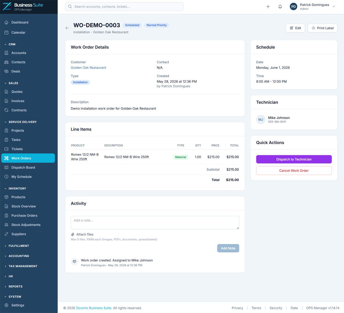 Small Business Management Platform Zevonix Business Suite