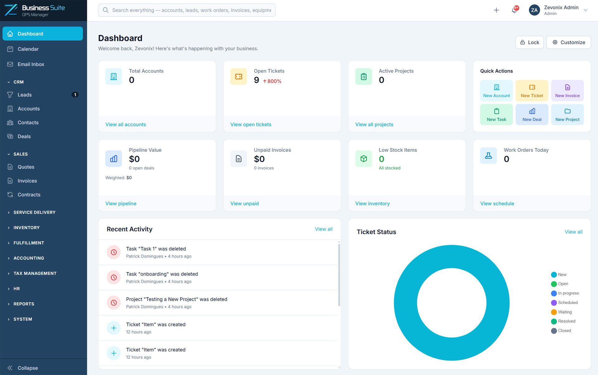 Small Business Management Platform | Zevonix Business Suite